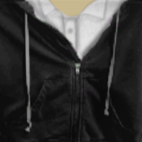 Black Zip Hoodie Female Avatar Roblox Shirt T Shorts Dark Skin Tone