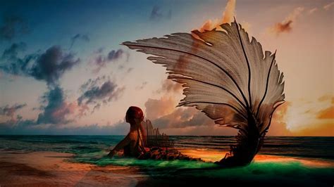 Free Image On Pixabay Mermaid Sunset Tropical Beach Fantasy
