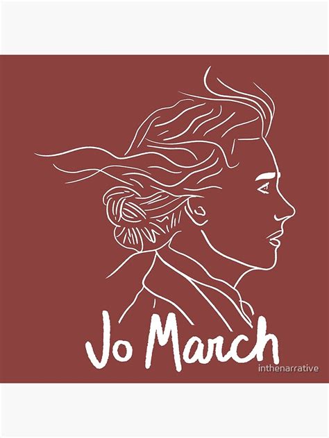 Jo March Little Women Art Print By Inthenarrative Redbubble