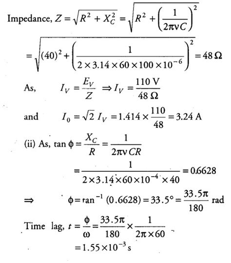 1.05 3) 1.10 4) 0.95: What is the maximum current in the circuit? - CBSE Class ...
