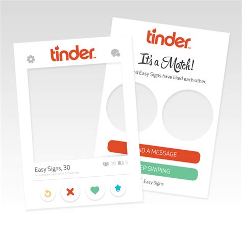 Tinder Selfie Cut Outs In 24 Hours Easy Signs