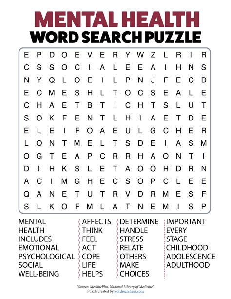 Pin On Word Search Puzzles Health Topics