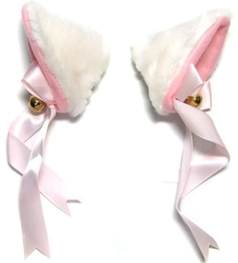 Cat Ears With Bells Cat Ears White Hair Accessory Cat Fashion