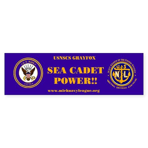 Nl Bumber 2a Bumper Sticker Navy Logo Navy League Sea Cadet Bumper