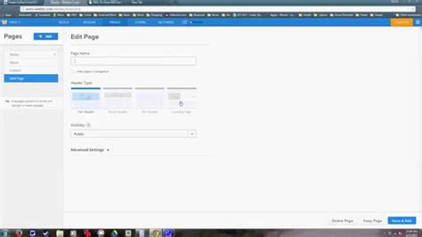 Weebly How To Step 4 Adding Pages To Weebly Youtube