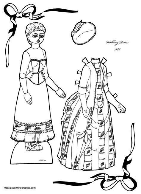 Victorian Printable Paper Doll From 1886 • Paper Thin Personas
