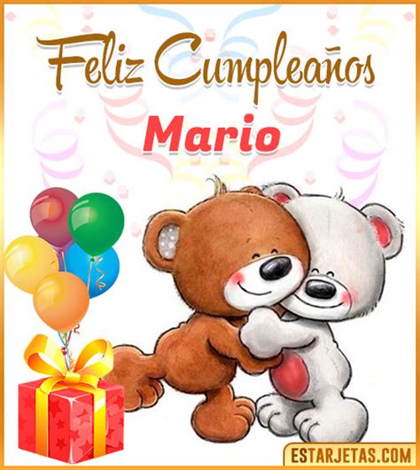 Feliz Cumpleaños Mario Imágenes  Tarjetas Y Mensajes