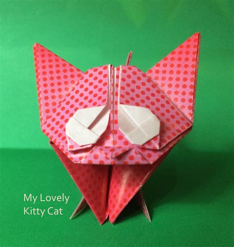 Very Cute Origami Kitten Folded By Helena Matos Easy Tutorial And
