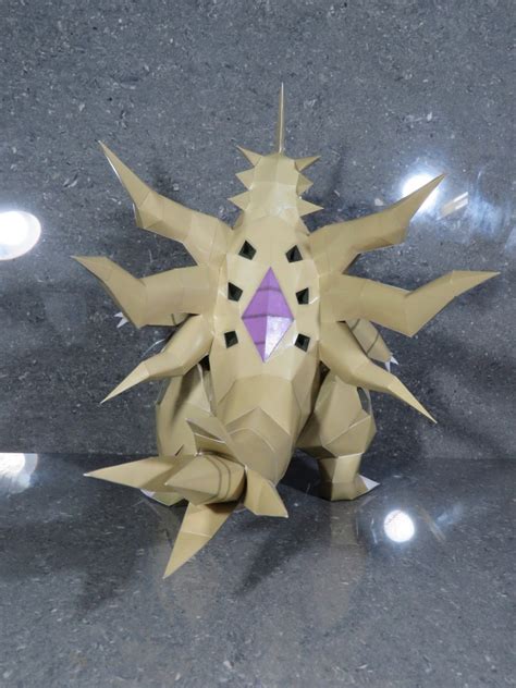 Pokemon Mega Tyranitar Shiny 3d Papercraft Armado Mercado Libre