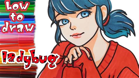 how to draw miraculous ladybug step by step learn to draw drawing lessons coloring pages