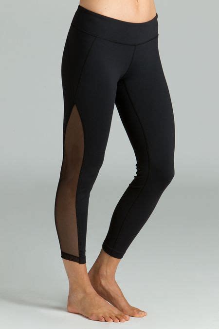 the romance ballet legging provides the perfect balance of elegance and edge mesh insets along