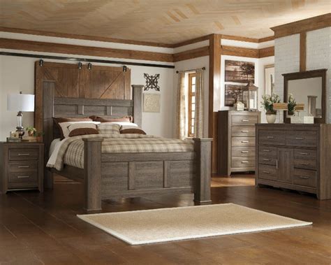 Rustic Modern Driftwood 4 Piece Queen Bedroom Set Fairfax Rc Willey