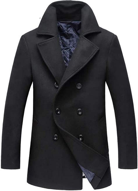 Winter Wool Jacket Men Extra Long Mens Cashmere Jackets Coats Overcoat