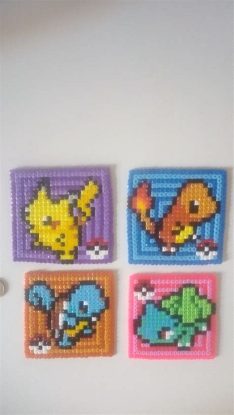 Pokemon Starters 1ère G Carré Perler Beads Pixel Art Ebay Pixel