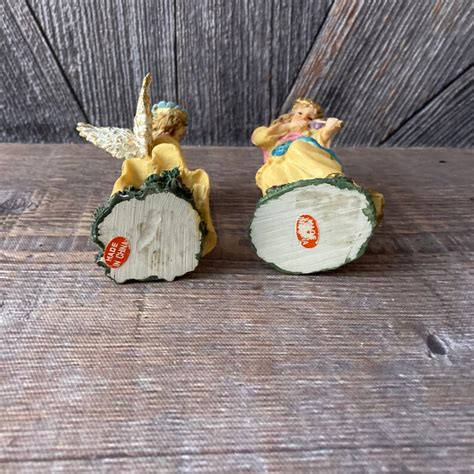 Vintage Ceramic Angels Nativity Bell Homco Jesus Mary Etsy