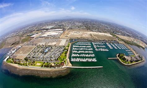 An aerial view of the Chula Vista Bayfront looking east | Chula vista