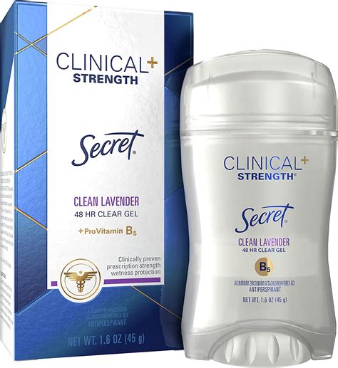 Secret Clinical Strength Clear Gel Womens Antiperspirant And Deodorant