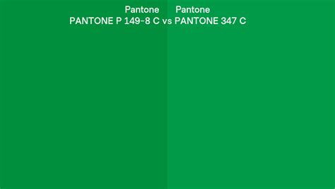 Pantone P 149 8 C Vs Pantone 347 C Side By Side Comparison