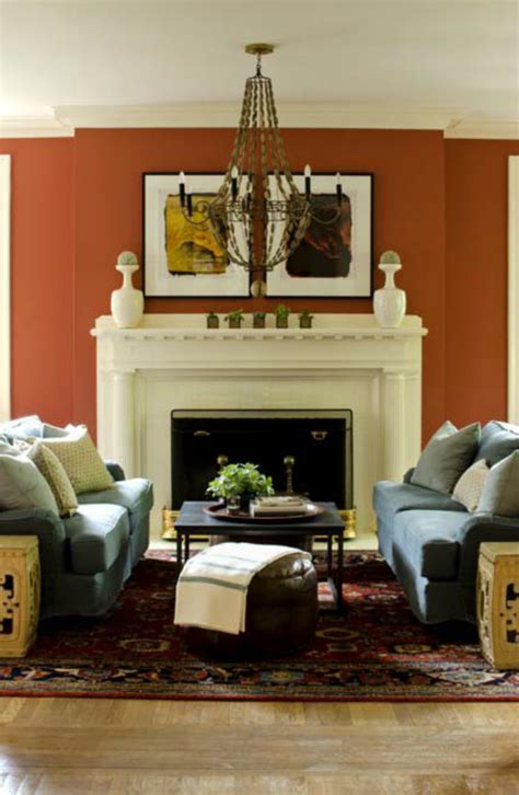 Burnt Orange Wall Close Enough For Us Decorology Summer Living