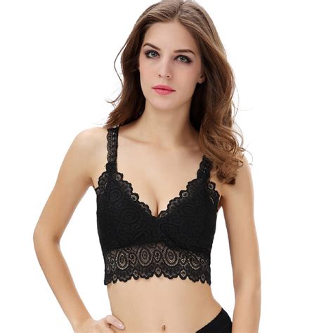 Fashion Women Lace Strap Wrapped Chest Shirt Top New Underwear Push Up Bra Lace Bralette Bando