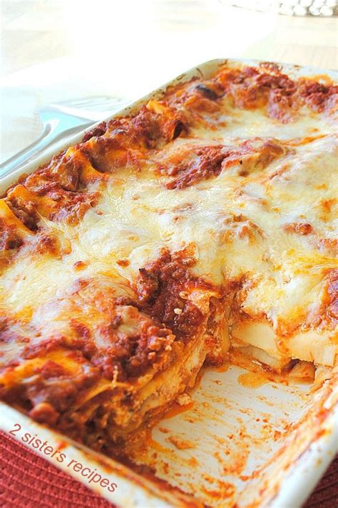 How To Make Lasagna With No Boil Noodles By 2 Sisters Recipes By Anna And Liz