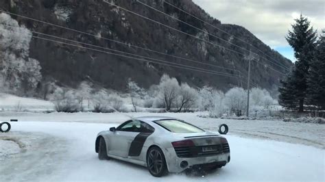 Audi R8 V10 Plus Snow Drift Winter Muhr Lungau Youtube