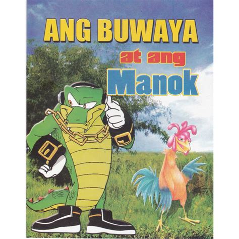 Story Book Coloring Book English Tagalog Ang Buwaya At Ang Manok