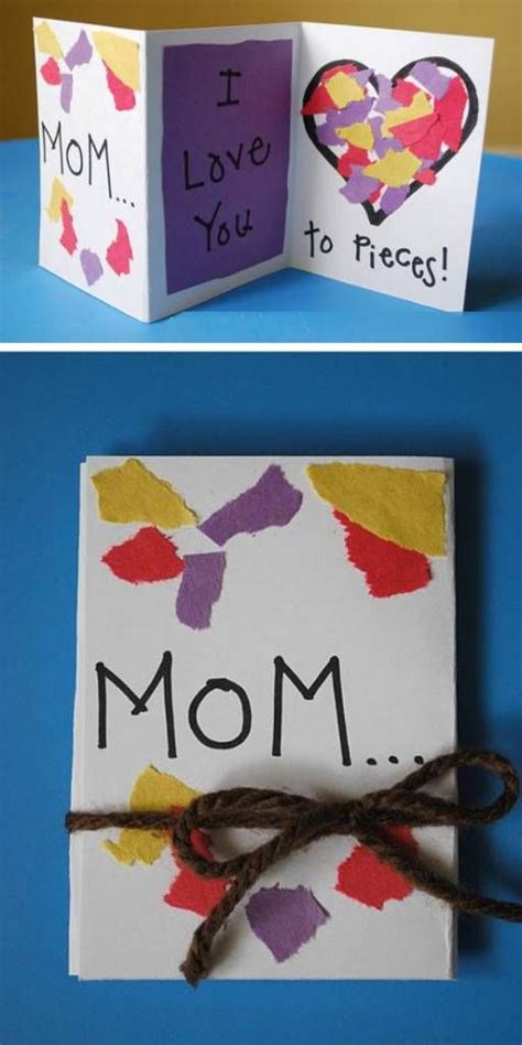 16 Easy Mothers Day Cards For Kids To Make Scrap Booking In 2020