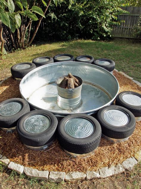 Shoot a stock tank whirlpool is easy put concrete blocks under a good steel tank build a fire to heat the water. Build a Stock Tank Fire Pit | Fire Pit Ideas and Outdoor ...