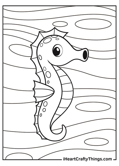 Seahorse Coloring Pages Updated 2021