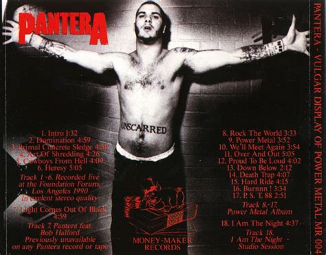 Pantera Vulgar Display Of Power Metal