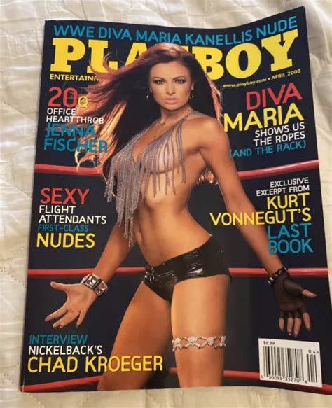 Playboy Magazine Wwe Diva Maria Kanellis Celebrity Special April