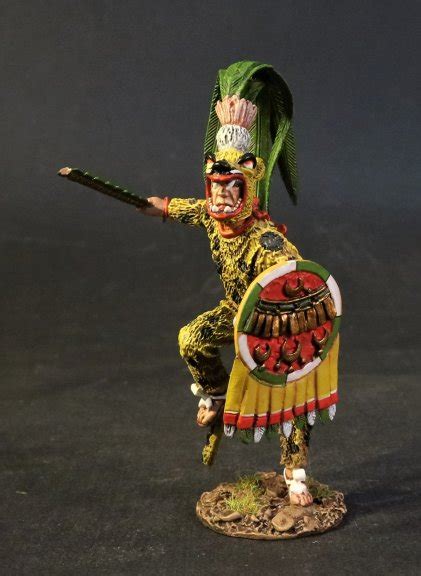 Az 30b Aztec Jaguar Warrior In Yellow Suit Troops Of Time