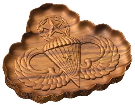 Master Parachutist Badge 1 Combat Jump Style C Cnc Military Emblems