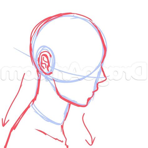 .boy in side view/anime drawing tutorial for beginners fb: Drawing Side Of Face Anime 8. Side View Male Anime Face ...