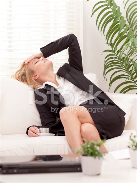 Exhausted Business Woman Stock Photo Royalty Free Freeimages