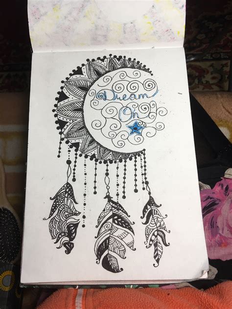 Turned out nice ! #dreamcatcher #doodle #zentangle #dream | Doodle art