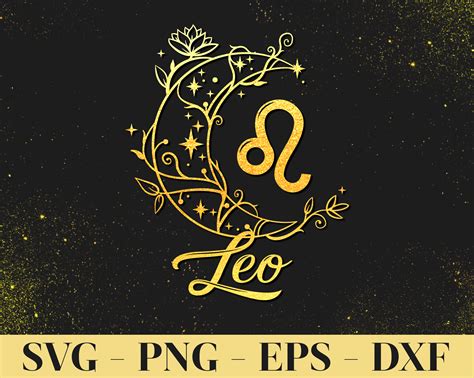 Leo Zodiac Svg Png Cut File Etsy