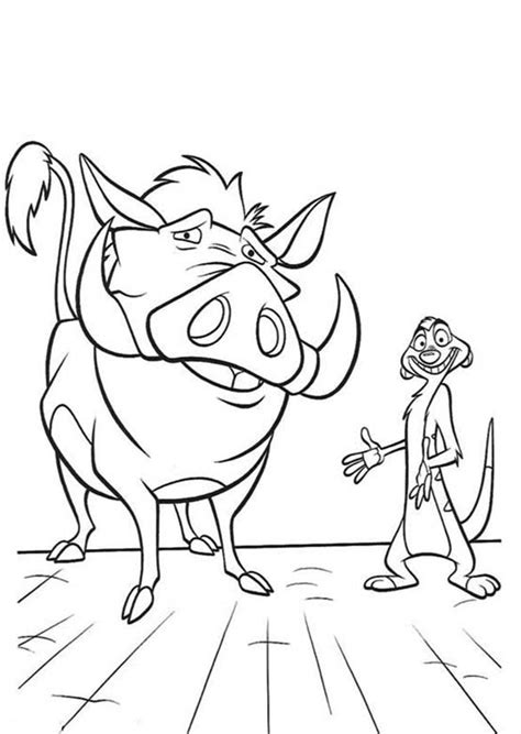 Timon And Pumbaa Lion King Coloring Pages Clip Art Library The Best