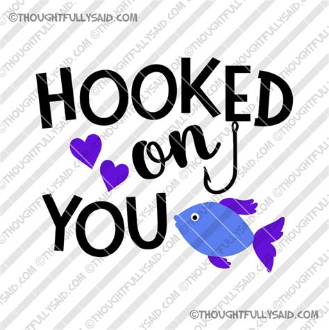Hooked On You Svg Die Cutting File Design Dxf Eps Png Etsy