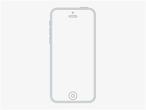Download Transparent Iphone Outline Iphone Outline White Png Pngkit