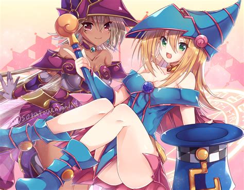 Dark Magician Girl Apprentice Illusion Magician And Magical Hats Yu Gi Oh And 1 More Drawn