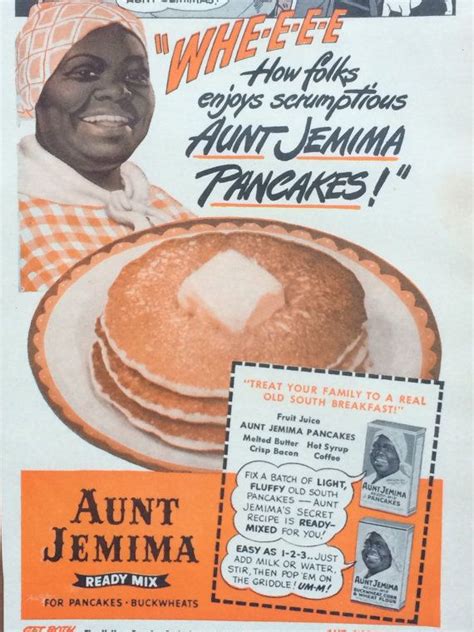 original vintage 1940s aunt jemima pancake mix advertisement aunt jemima pancakes aunt jemima