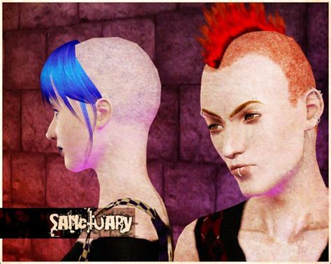 Clubcrimsyn Af And Am Punk Hair Punk Hair Strange Music Sims 4 Mods