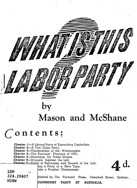 What Is This Labor Party — Australian Communist Party