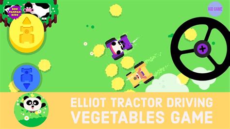 Elliot Tractor Driving Vegetables Game Lingokidsboopanpankids Youtube