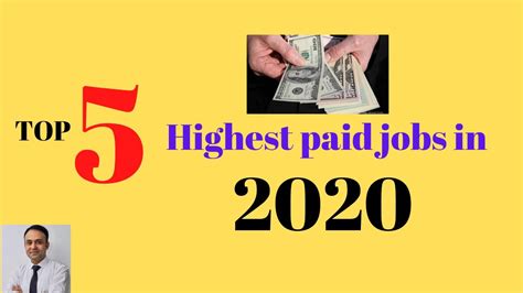 Top 5 Highest Paid Jobs In 2020 Youtube