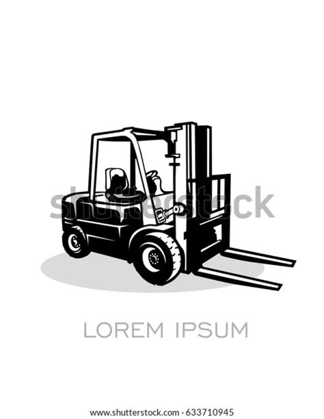 Forklift Silhouette Logo Vector Vector Có Sẵn Miễn Phí Bản Quyền