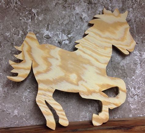 PWHU1 Wooden Horse Unfinished | Wooden horse, Wooden, Handcraft