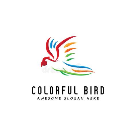 Modern Colorful Bird Logo Design Parrot Logo Inspiration Symbol
